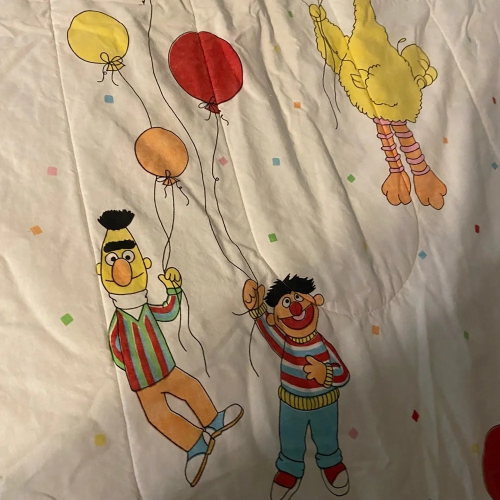 Vintage Sesame Street Muppets comforter